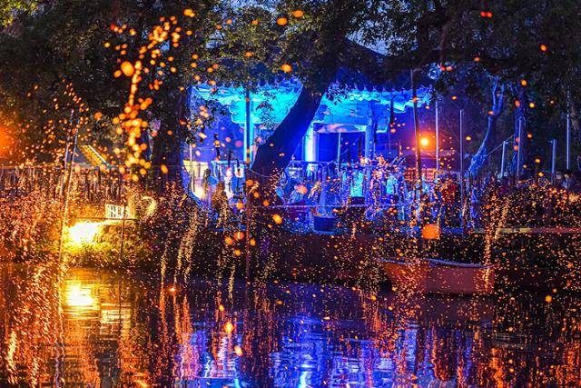 지난해 열린 함안 낙화놀이 공개 행사. 함안군 제공