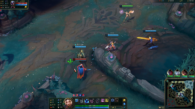 - 공격로를 구성하는 색채도 달라졌다