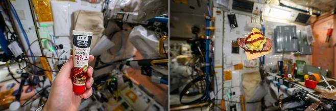 나사 우주비행사 조니 김이 올린 고추장 버거 사진. 조니 김 페이스북