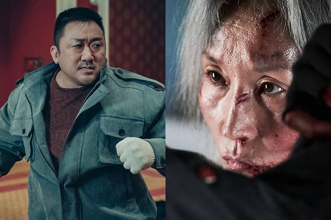 '거룩한 밤: 데몬헌터스'의 마동석, '파과'의 이혜영