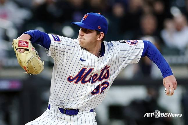 뉴욕 메츠 브랜든 와델이 1일(한국시간) 애리조나전에서 투구하고 있다. /AFPBBNews=뉴스1