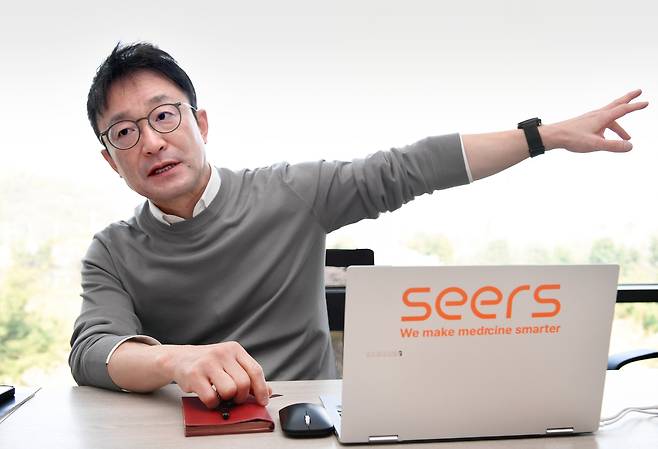 이영신 씨어스테크놀로지 대표는 조선비즈와의 인터뷰에서 '의료계의 세콤'이 되겠다고 강조했다./조선비즈