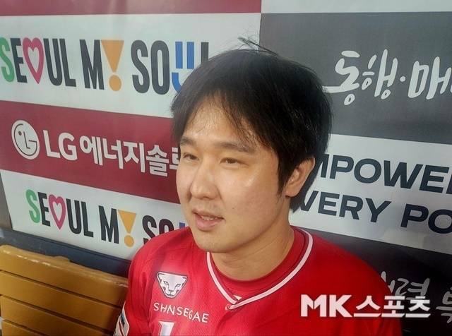 2일 경기가 끝나고 만난 최정. 사진(잠실 서울)=이한주 기자