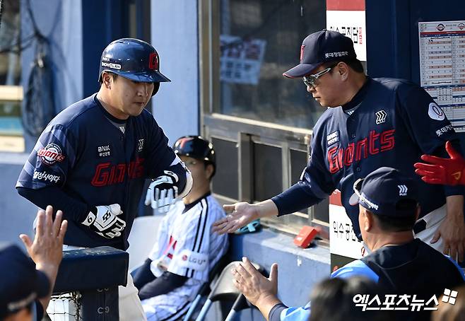 최근 롯데 타선을 뛰어난 페이스를 선보이며 끌려가는 경기를 뒤집고 있다. 엑스포츠뉴스 DB