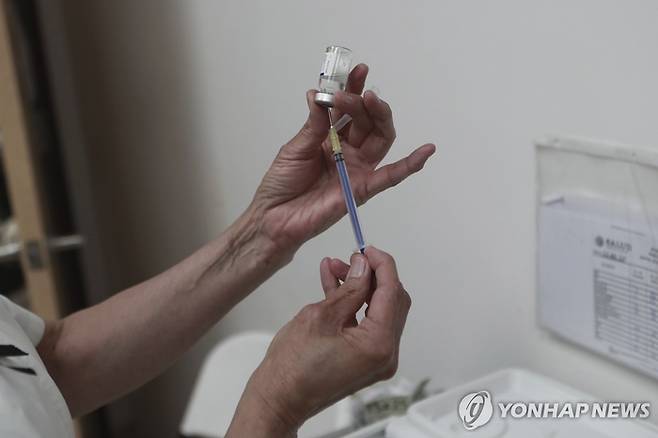 홍역 백신. AP 연합