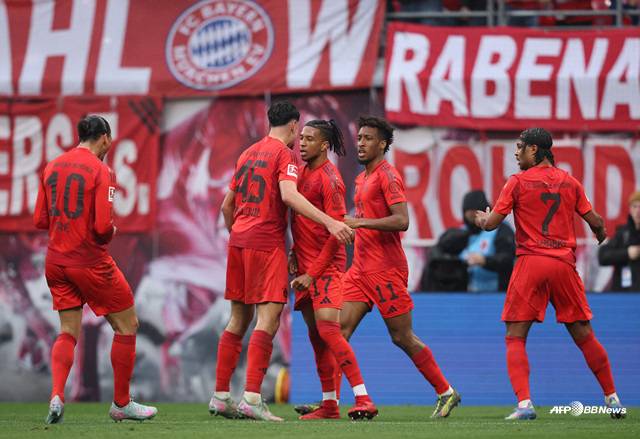 바이에른 뮌헨의 골 세리머니. /AFPBBNews=뉴스1