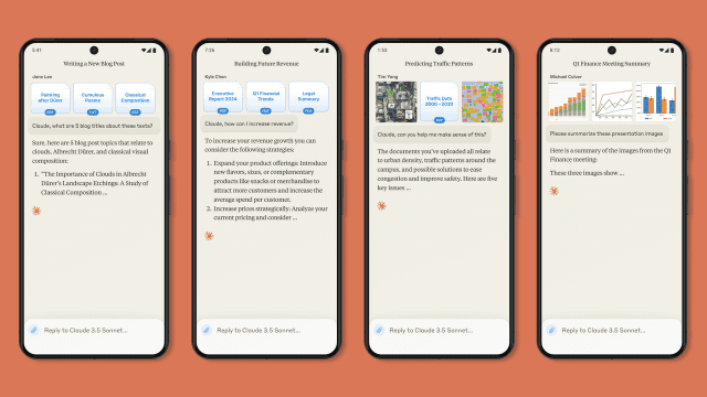클로드(Claude) 안드로이드용 앱 (사진=앤트로픽)