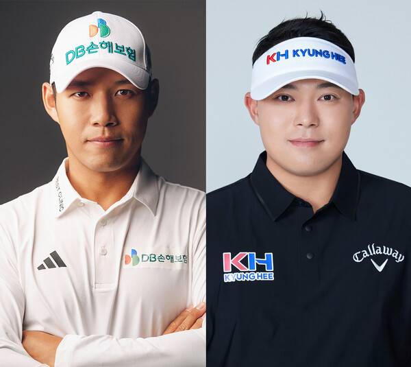 대한골프협회(KGA)와 아시안투어가 공동 주관하는 2025년 제44회 GS칼텍스 매경오픈 우승을 차지한 한국프로골프(KPGA) 투어 멤버 문도엽 프로. 2025년 미국프로골프(PGA) 2부인 콘페리투어에서 선전하는 이승택 프로. 사진제공=KPGA
