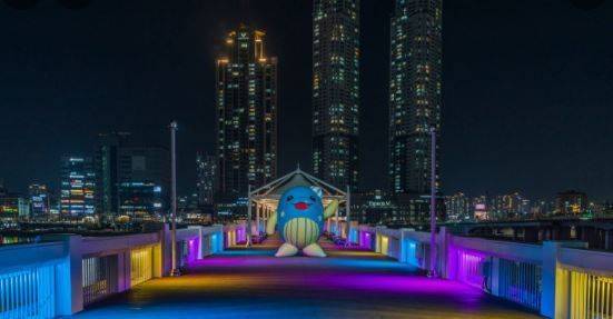 울산교 빛쇼. 울산시 제공