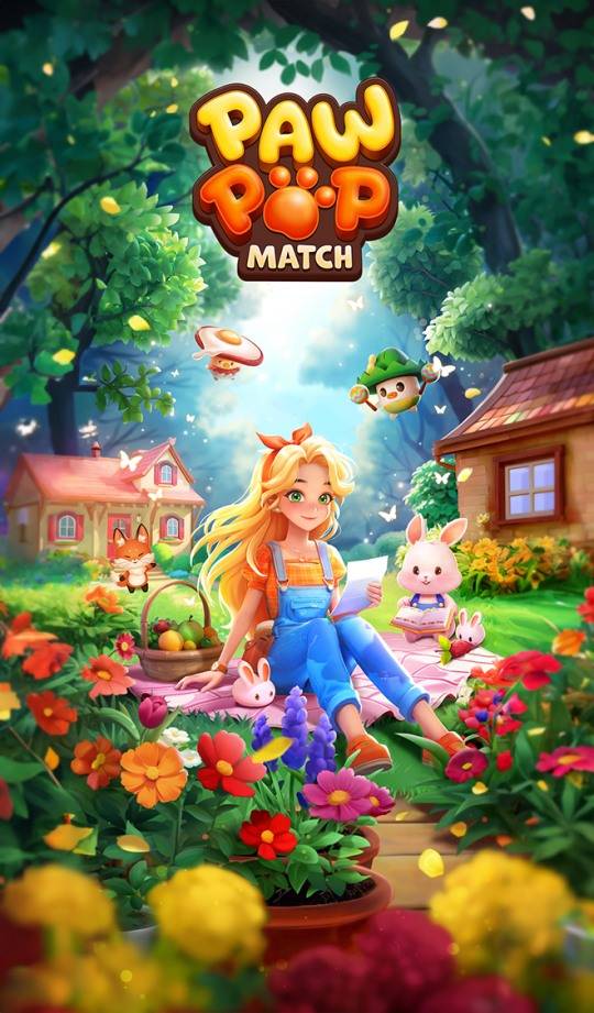 퍼즐 게임 '파우팝 매치' 관련 이미지. 자료 제공 : 컴투스홀딩스