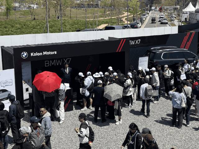 코오롱 모터스 리브 골프 코리아 현장 부스 이미지. 코오롱 모터스 제공