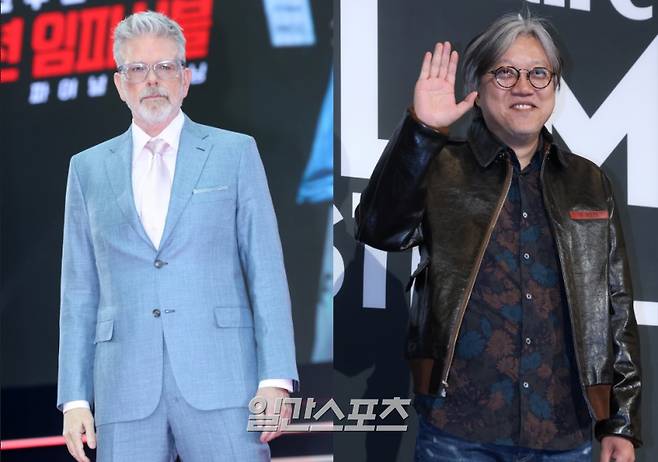크리스토퍼 맥쿼리 감독(왼쪽)과 최동훈 감독 / 사진=일간스포츠DB