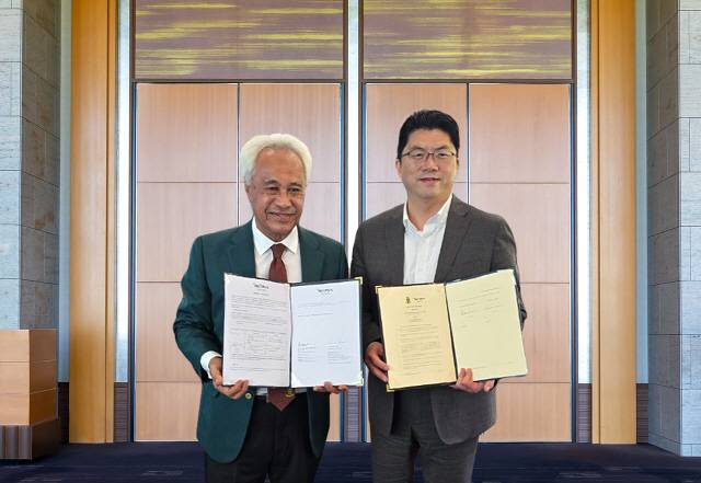 ▲ 모나용평(대표 임학운)이 말레이시아의 호텔, 골프클럽 3개사와 전략적 업무협약(MOU)을 체결하고 글로벌 네트워크 확장에 나섰다. 최근 체결한 RSGC와의 업무협약.