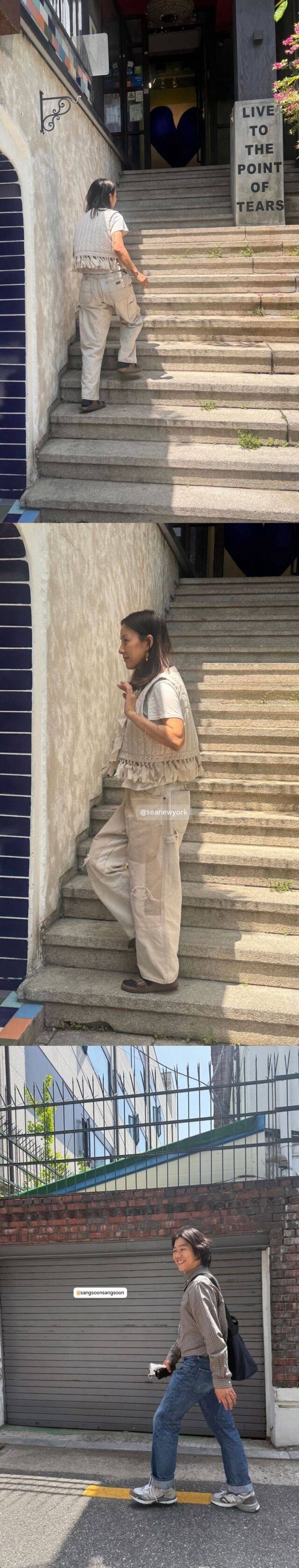 가수 이효리, 이상순 부부가 데이트를 즐기며 서로를 찍어준 모습 / 이효리 인스타그램