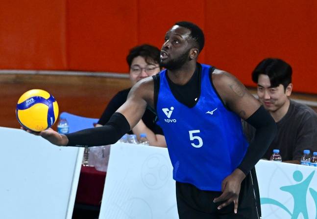 아포짓 스파이커 쉐론 베논 에반스(캐나다). /사진=한국배구연맹 제공