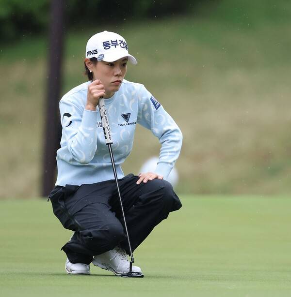 2025년 한국여자프로골프(KLPGA) 투어 NH투자증권 레이디스 챔피언십에 출전한 박주영 프로가 1라운드에서 경기하는 모습이다. 사진제공=KLPGA