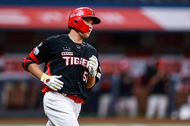 ▲ 2군 폭격 이후 1군에 콜업된 오선우는 KIA 타선에서 쏠쏠한 몫을 해주며 상승세를 이어 가고 있다 ⓒKIA타이거즈