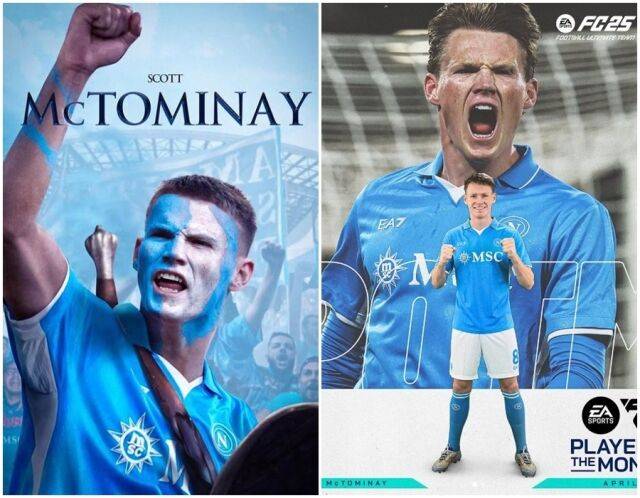 맥토미니는 이달의 선수로 뽑히는 등 나폴리서 전성기를 누리고 있다./소셜미디어