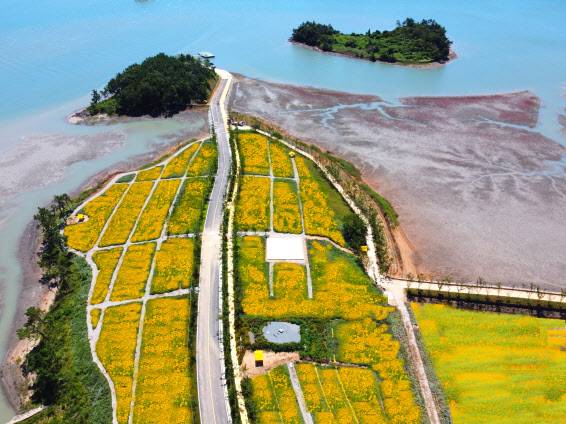 전남 신안군 압해읍 고이도에 조성된 갯국정원 전경. (사진=신안군)
