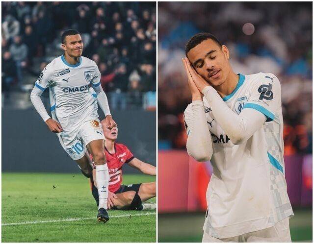 마르세유에서 시즌 19골을 넣은 그린우드. 그의 골세리머니는 아기가 잠든 모습이다./소셜미디어