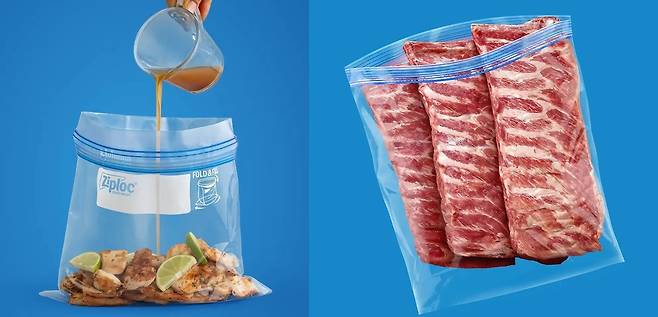 지퍼백 제품 사진. SC존슨앤드선 사이트 캡처