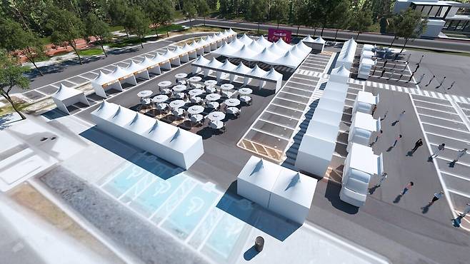 2025 구미아시아육상선수권대회 푸드행사장 조감도ⓒ구미시