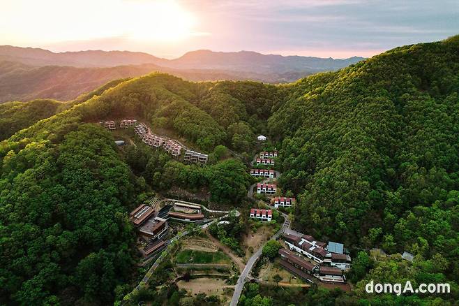 홍천 힐리언스 선마을 전경.