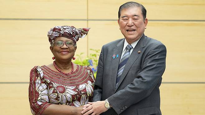 일본을 방문한 응고지 오콘조이웨알라 WTO 사무총장