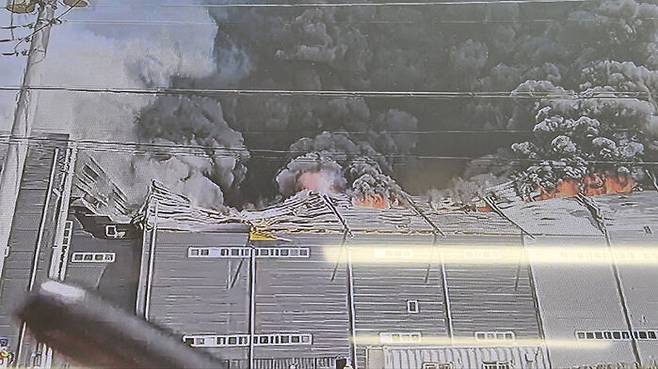 이천 대형 물류창고 화재현장