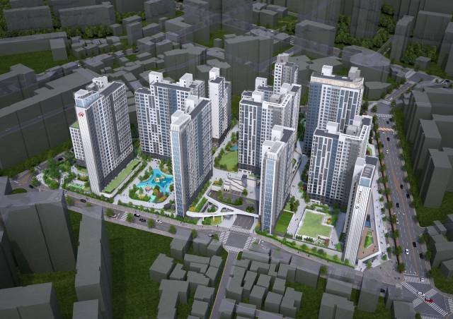 ‘고척 푸르지오 힐스테이트의 조감도. 자료 제공=대우건설