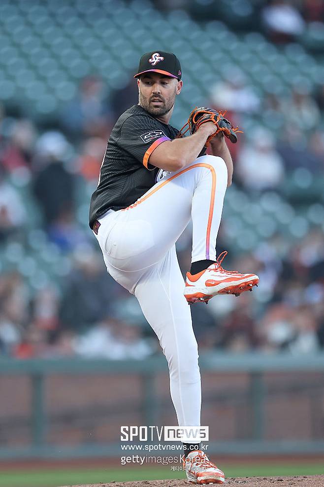 ▲ 샌프란시스코 선발 로비 레이. 레이가 등판할 때마다 샌프란시스코는 계속해서 이기고 있다.