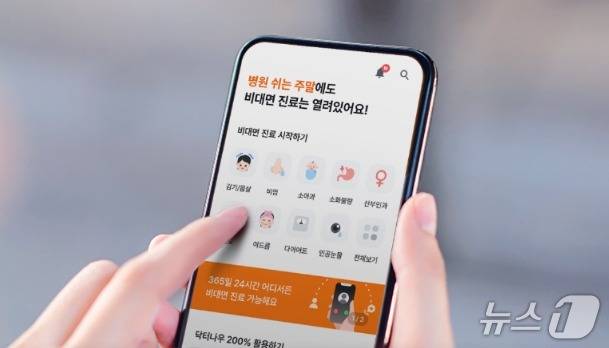 비대면 진료 플랫폼 닥터 나우 활용 모습.(닥터나우 제공)/뉴스1