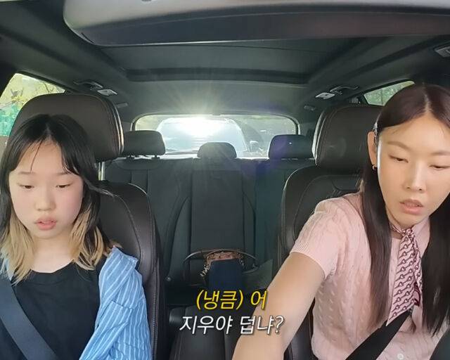 조카 지우는 한혜진과 닮은 외모를 자랑했다. / 유튜브 '한혜진' 캡처