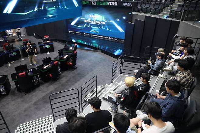 대전e스포츠경기장에서 'e스포츠학과 네트워킹 데이'가 진행 중이다./사진=김주혜 기자