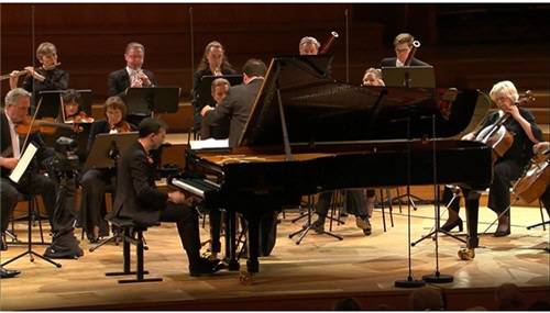 퀸엘리자베스 준결선 무대. 출처, 퀸엘리자베스 콩쿠르 주최 측 중계 영상 갈무리. 연합뉴스