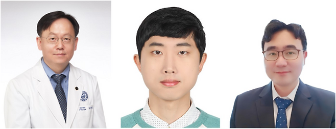 (왼쪽부터)강훈철 연세대 세브란스 어린이병원 강훈철 교수, 김지훈 연세대 연구원, 나도균 중앙대 교수