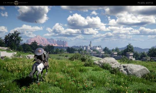 엔비디아 그래픽 기술 'DLSS 4'가 적용된 '붉은사막' 화면. 자료 제공 : 펄어비스