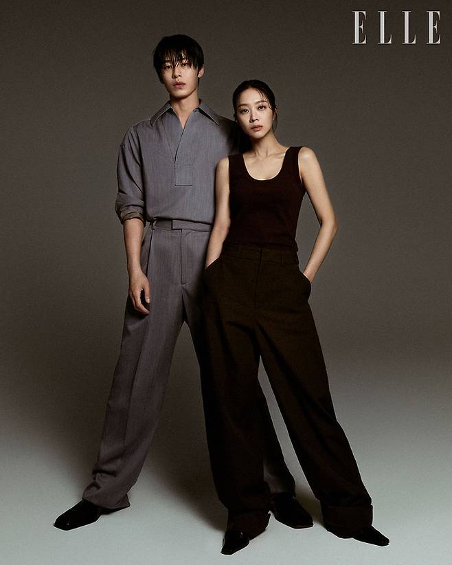 이재욱, 조보아. 사진|엘르 코리아