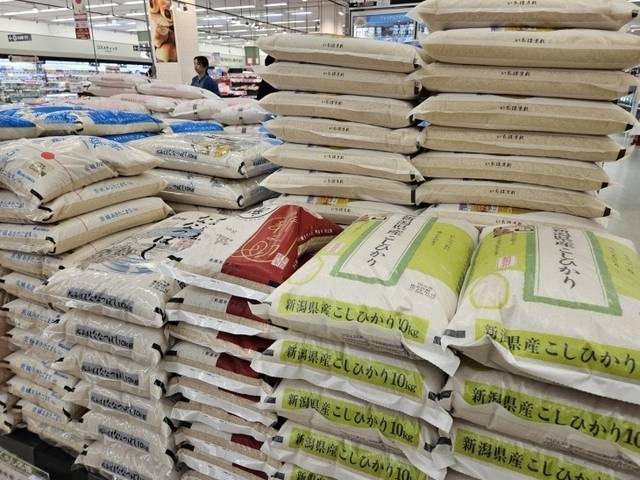 일본에 진열된 쌀./연합뉴스/