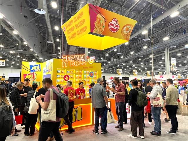 미국 라스베이거스에서 열린 ‘2025 윈터 팬시 푸드쇼’의 오뚜기 부스. 오뚜기 제공