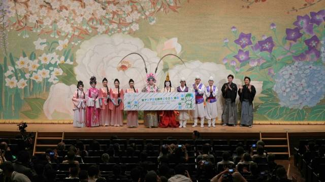 지난 20일 일본 가마쿠라시 가마쿠라 예술관에서 열린 ‘2025 동아시아문화도시’ 개막식. 사진 제공 = 안성시