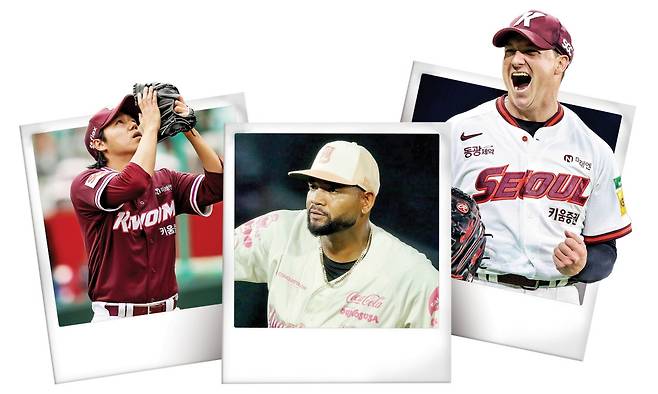 하영민, 라울 알칸타라, 케니 로젠버그(왼쪽부터)