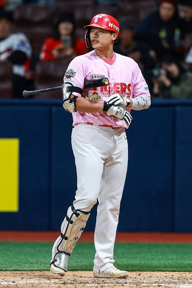 ▲ 올 시즌 KIA 퓨처스팀의 최고 타자인 김석환은 꾸준한 장타 생산으로 기대를 모으고 있다 ⓒKIA타이거즈