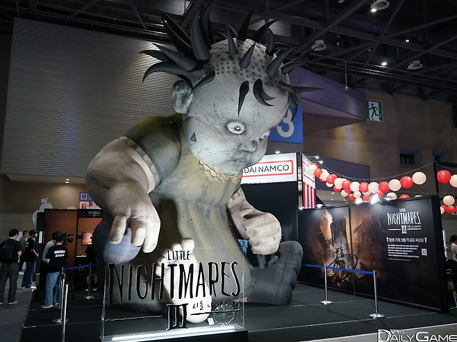 '리틀나이트메어3' 등 다수의 신작 게임을 선보이며 관람객들의 발을 이끈 반다이남코엔터테인먼트코리아 부스.
