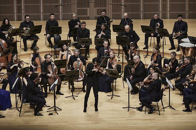 지난해 3월 롯데콘서트홀에서 열린 공연 때 양인모 모습.(롯데문화재단 제공)