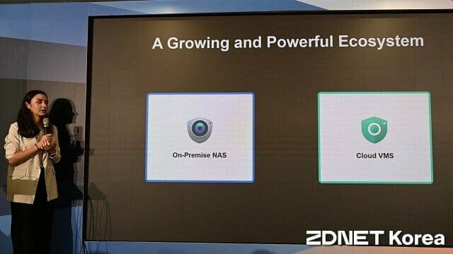 시놀로지는 NAS와 C2 서베일런스를 결합한 하이브리드 솔루션도 제공할 예정이다. (사진=지디넷코리아)