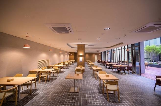 '위례 심포니아' 단지 내 식당 전경. 한미글로벌 제공