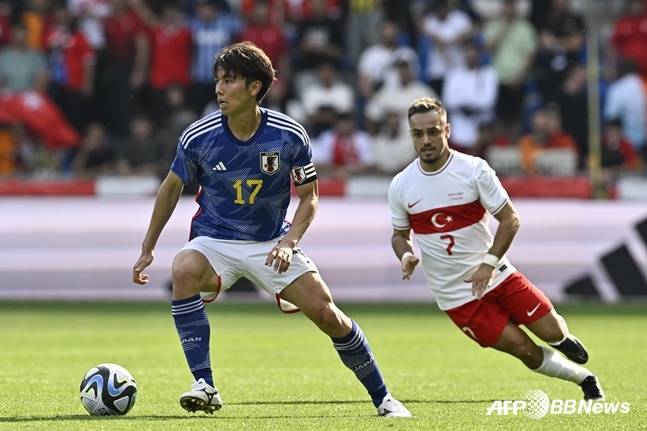 일본 축구대표팀 다나카 아오(왼쪽). /AFPBBNews=뉴스1
