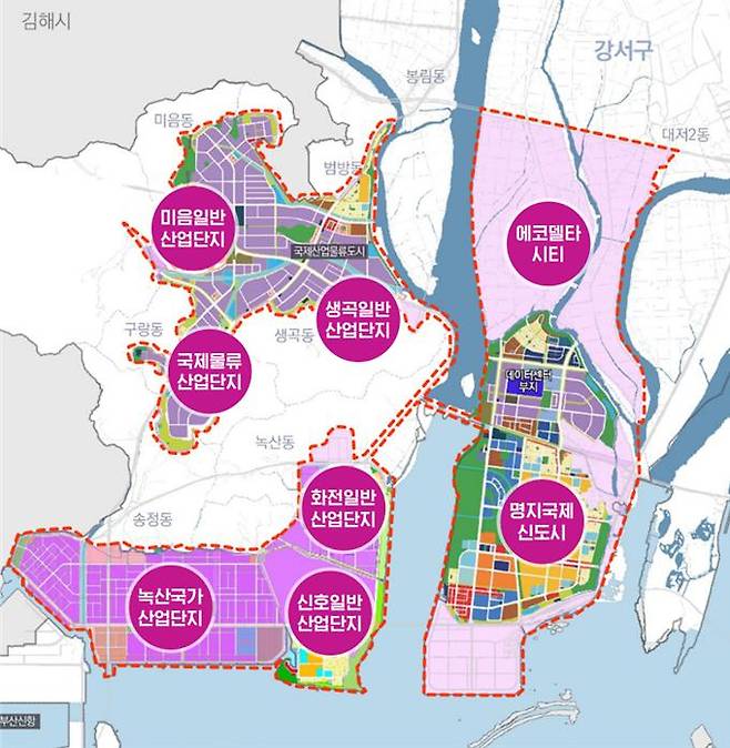 부산 분산에너지 특화지역(안) 위치도/사진=부산시