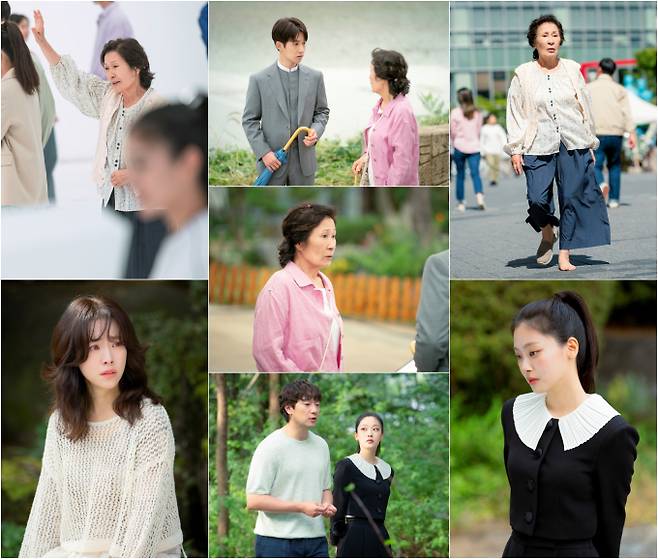 ‘천국보다 아름다운’ 김혜자X류덕환 모자 이별 (사진: JTBC)